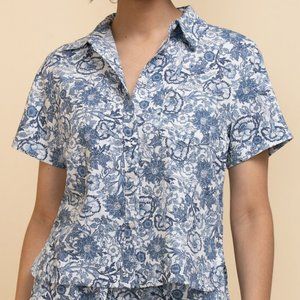 Ricki's Linen Blend Short Sleeve Shirt
